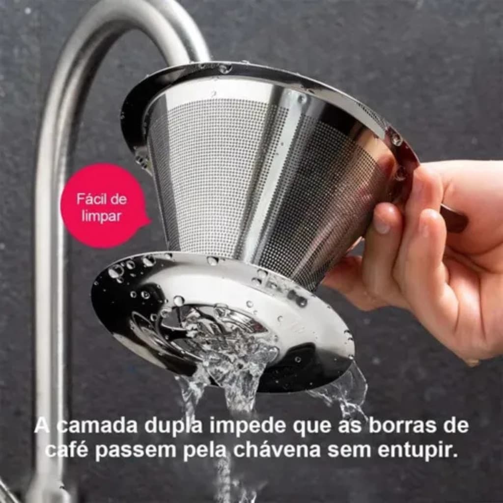 Coador 103 de Café Aço Inox  Permanente