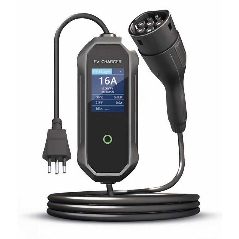 Carregador portátil para veículos elétricos, Controlável remotamente via celular 220V