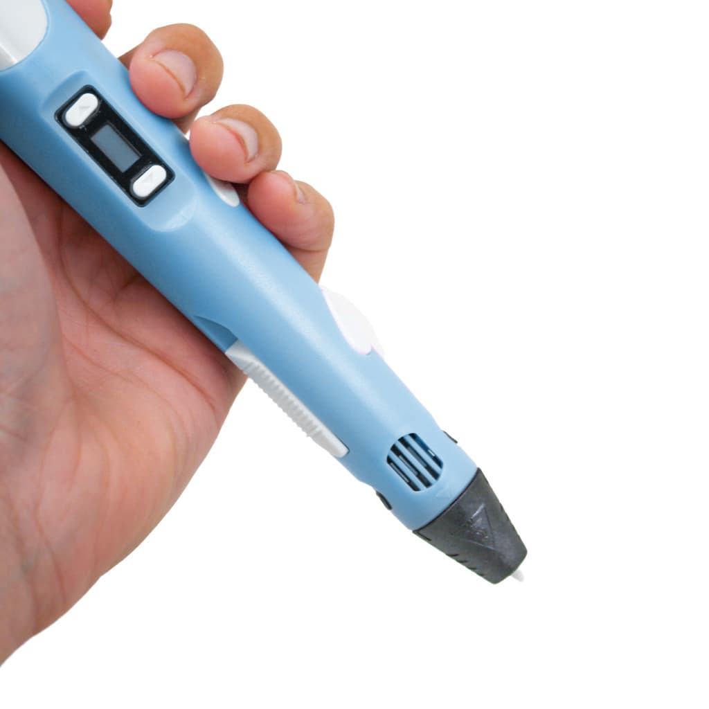 Caneta 3D Impressora Carregamento USB Com Refil Filamento Cor:Azul