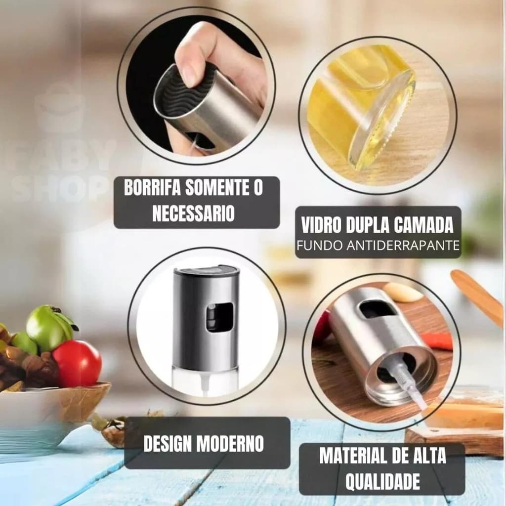 Spray Pulverizador de Azeite Vinagre 100ML Cozinha Azeite Vinagre