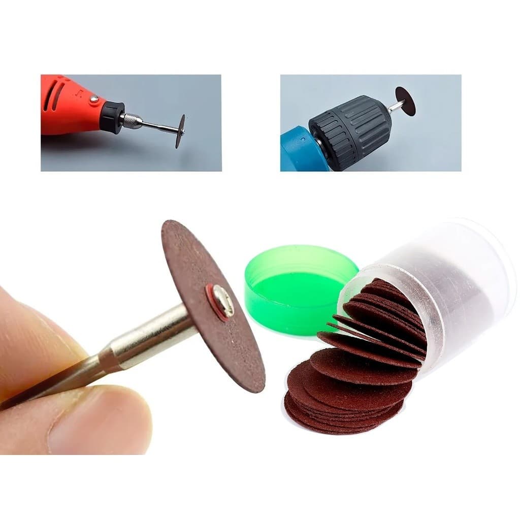 Kit 36 Discos Corte Micro Retifica Abrasivos Metal Aço Ferro