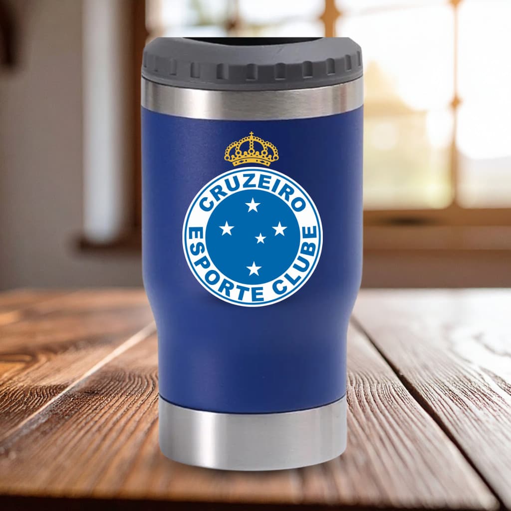 Copo Térmico Inox Personalizado CRUZEIRO 473ml (LOGO DE TIME)