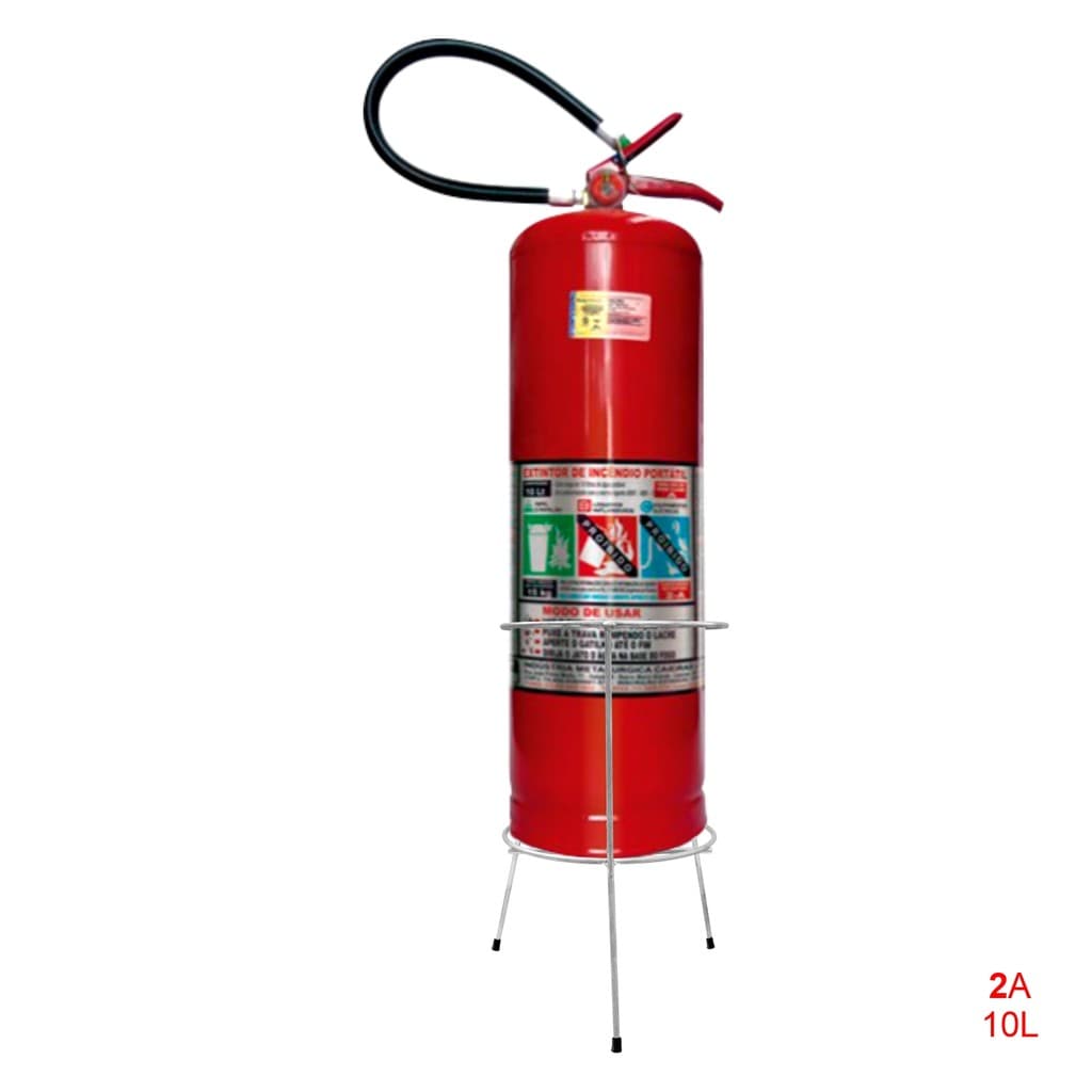 Base Suporte para Extintor de Incêndio - Estrutura Metálica de Chão para Sinalização e Acesso Rápido