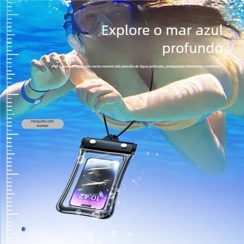 Bolsa Case Capa Proteção A Prova D'agua Celular Smartphone