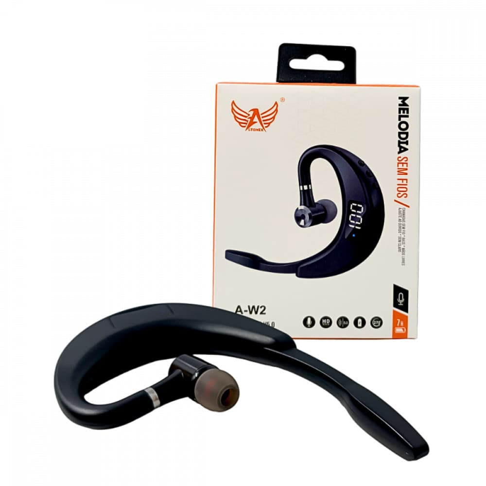 Fone de Ouvido Bluetooth Bidirecional com Microfone Altomex A-W2