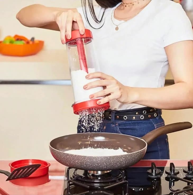 Tapioqueira Peneira e Armazena Polvilhador De Tapioca