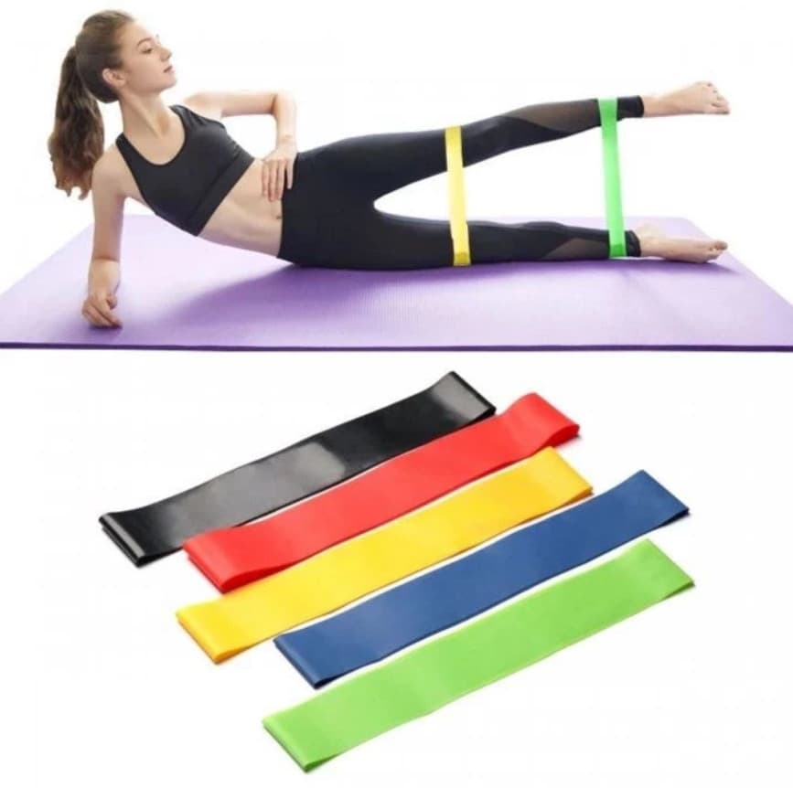 Faixas Elásticas Mini Bands para Exercícios Fitness