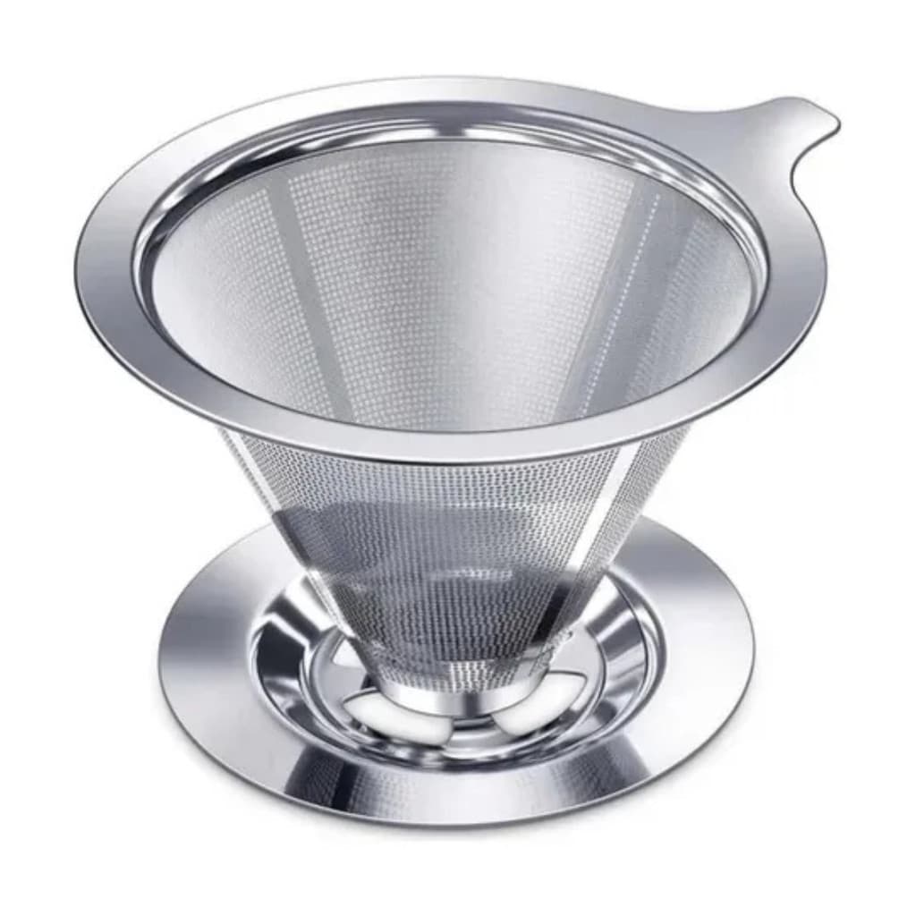 Coador de Café Aço Inox Permanente 103 Reutilizável Prático