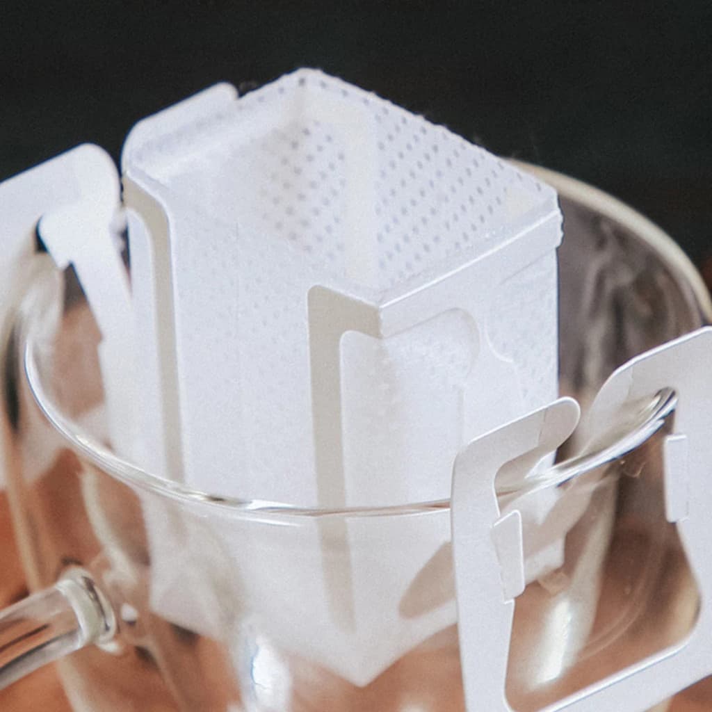 Kit 50 Filtros de Café Individuais Portáteis com Alça para Copo (Drip Coffee)