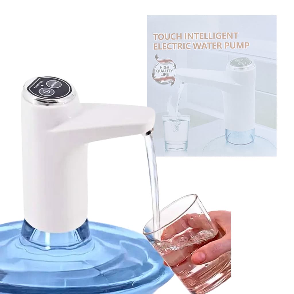 Bomba Elétrica Galão de Água Recarregável USB Bebedouro Automático Garrafão 20L XLS