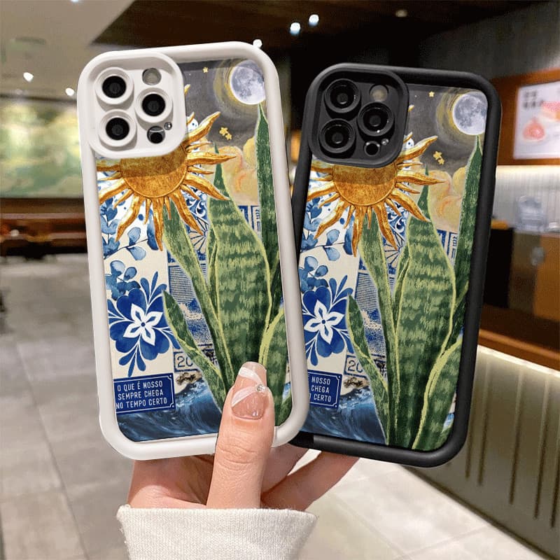Soleil TPU anti-impacto Capinha Capa Para IPHONE 13 11 15 14 12 16 17 PRO MAX AIR X XR XS MAX 14 15 16 PLUS