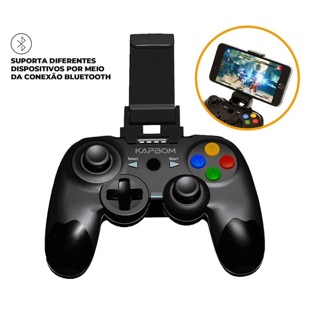 Controle Gamer Celular Joystick Manete Bluetooth KAP-G7 (F)