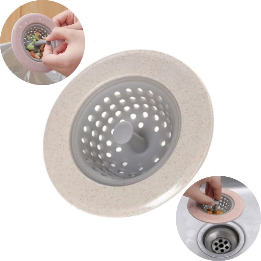 Ralo de Pia Filtro Silicone Tampa Coletor Para Tanque Cozinh