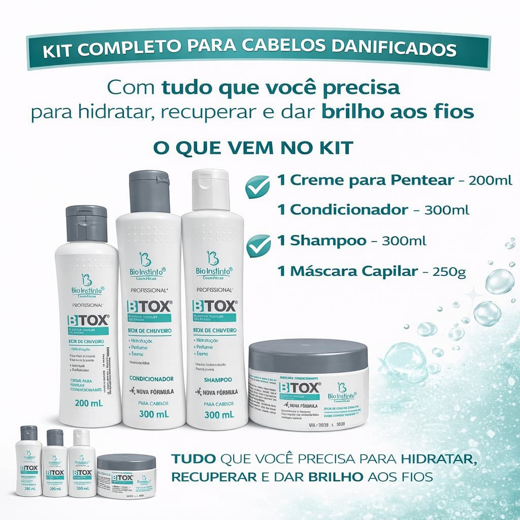 Kit Capilar Btox Plástica Capilar e Colágeno