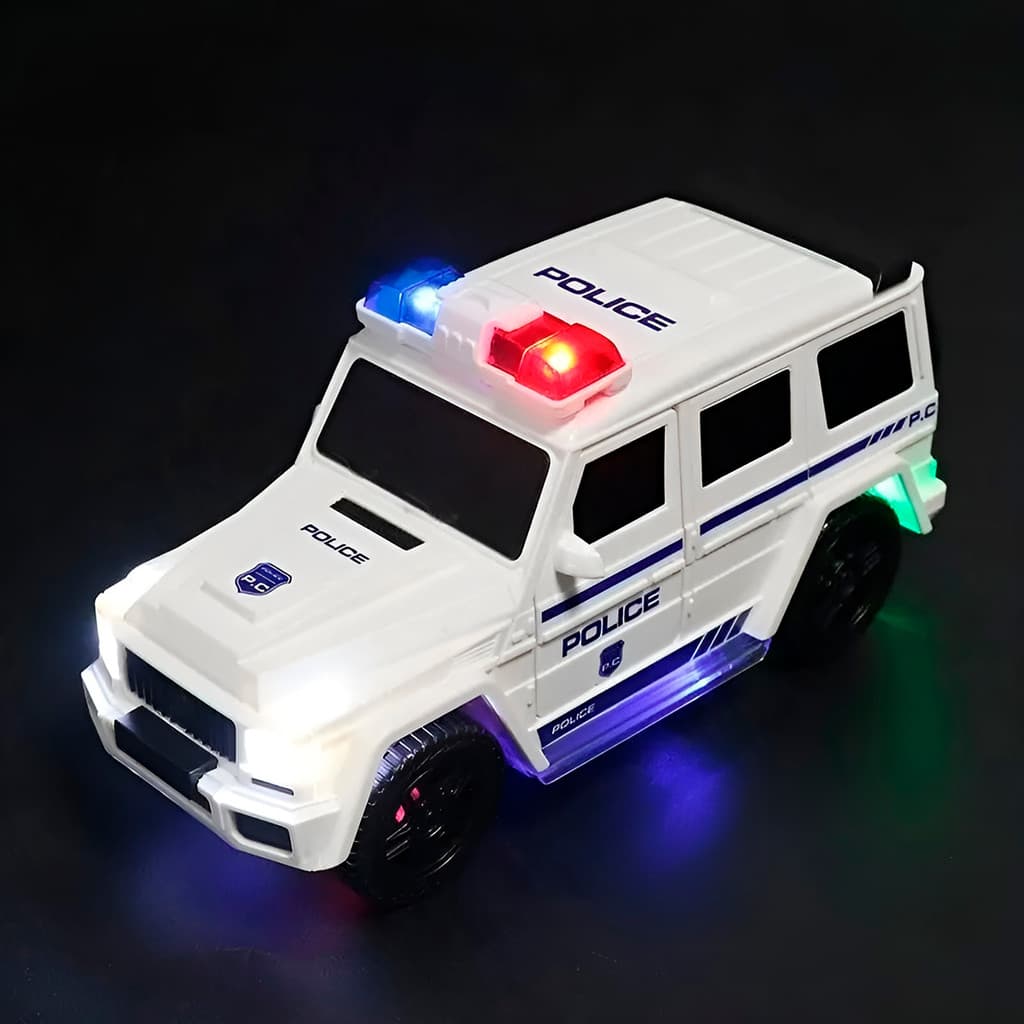 Brinquedo Carro Policial Luzes Sons Abre Portas Brincadeira