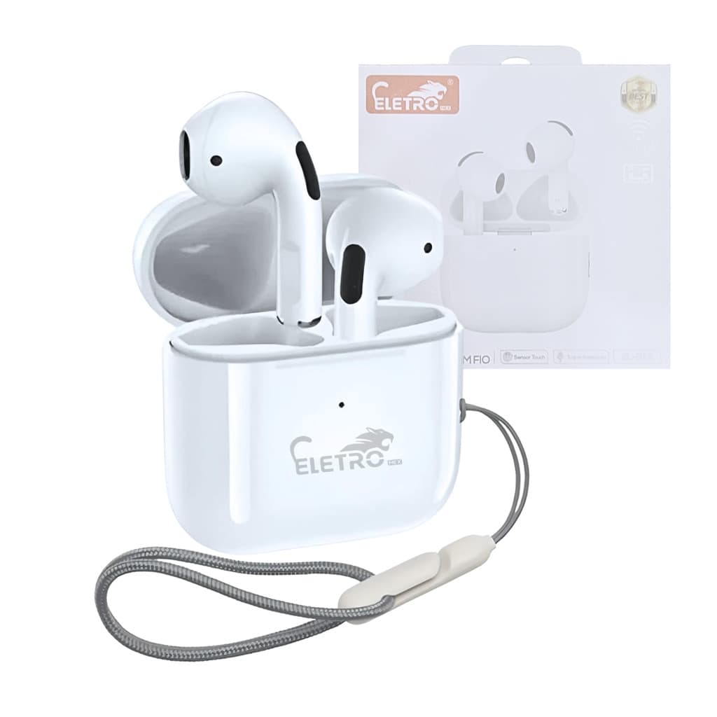 Fone de Ouvido Intra Auricular Bluetooth com Case de Carregamento Eletromex