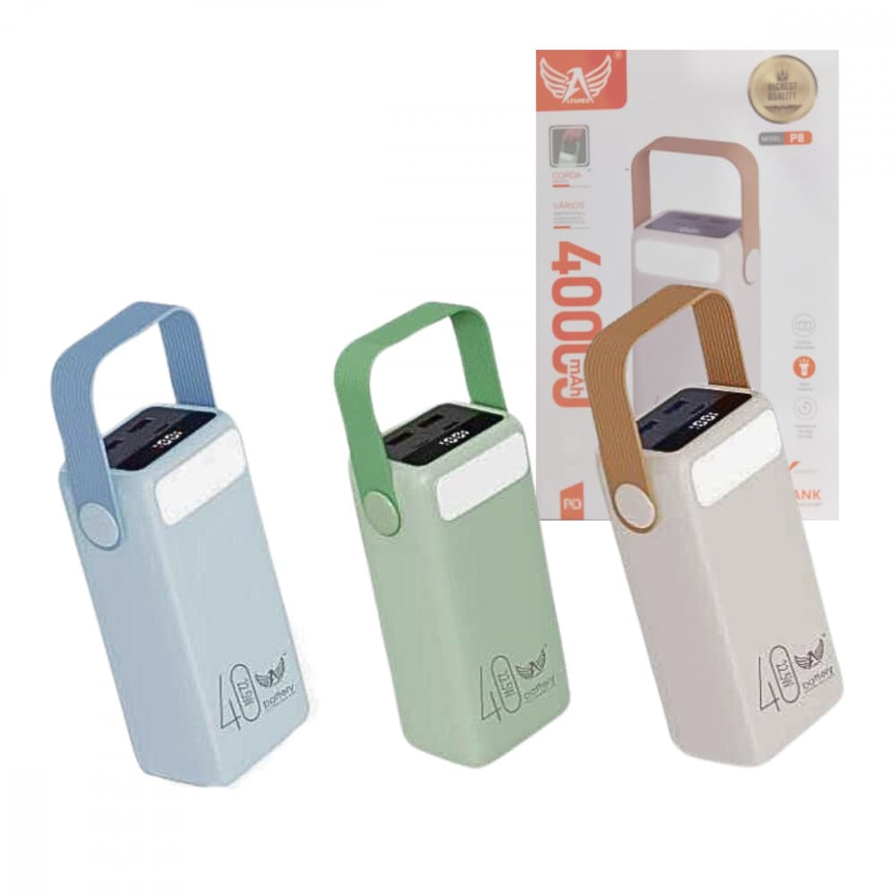 Power Bank 40000mAh Altomex P8 com LED
