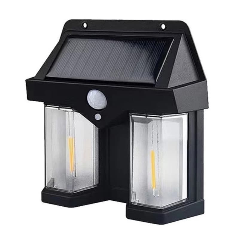 Luminaria Solar LED Lâmpada Dupla De Parede Com Sensor