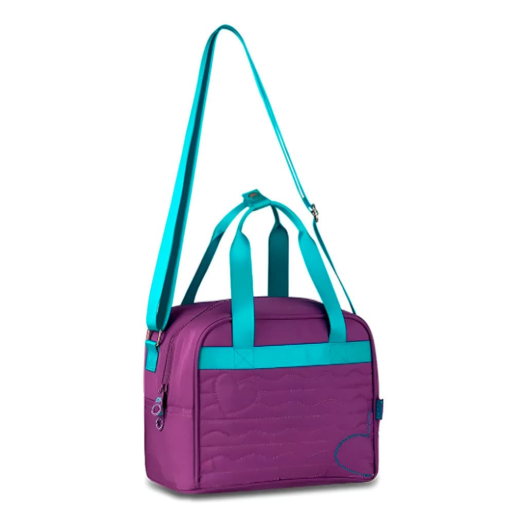 Lancheira Térmica Infantil Escolar Grande 15 L Marmita Roxo
