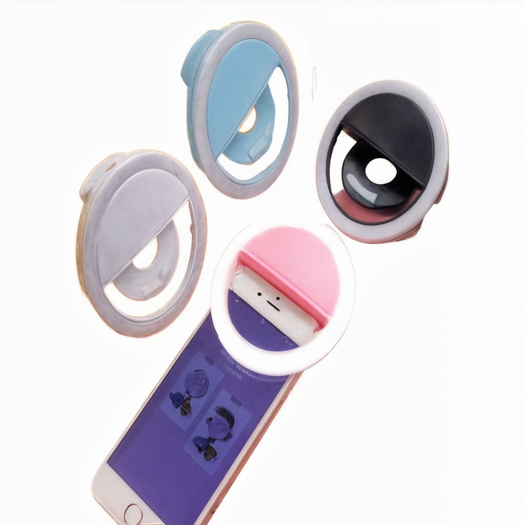 Mini Ring Light Luz Para Selfie E Fotos Flash Mobile Bloguei