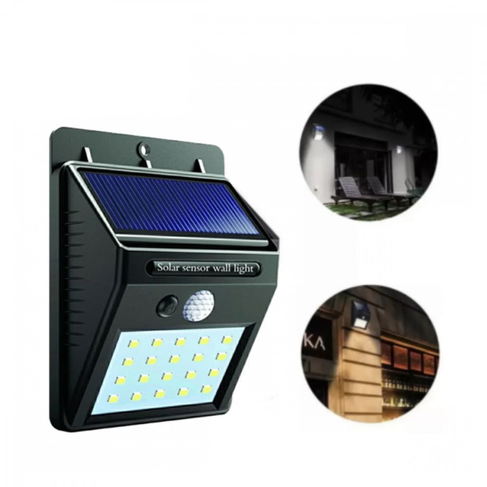 Luminária Solar com Sensor de Movimento Com 30 LEDS