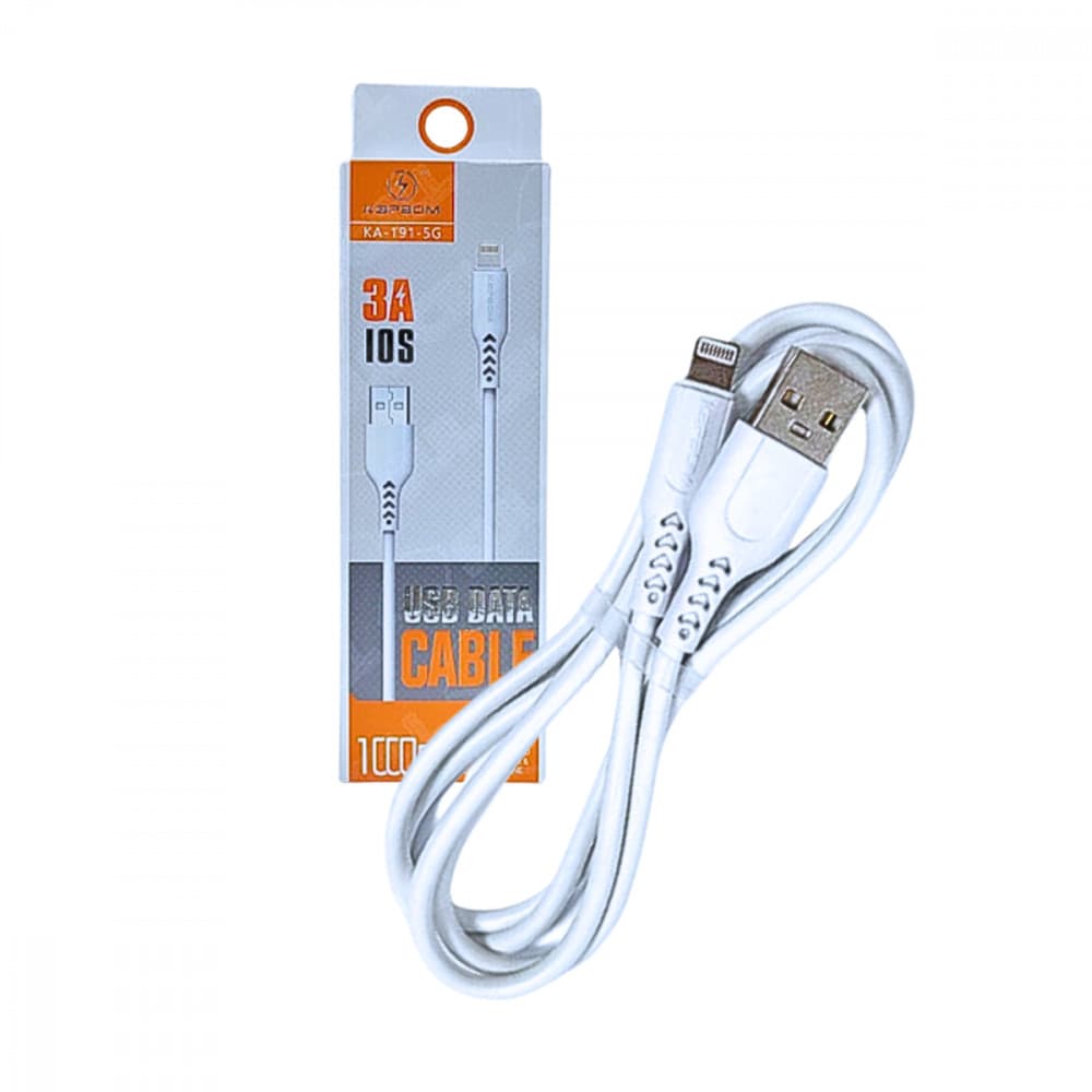 Cabo de dados Lightning 3.0A 1 Metro Kapbom KA-191-IOS