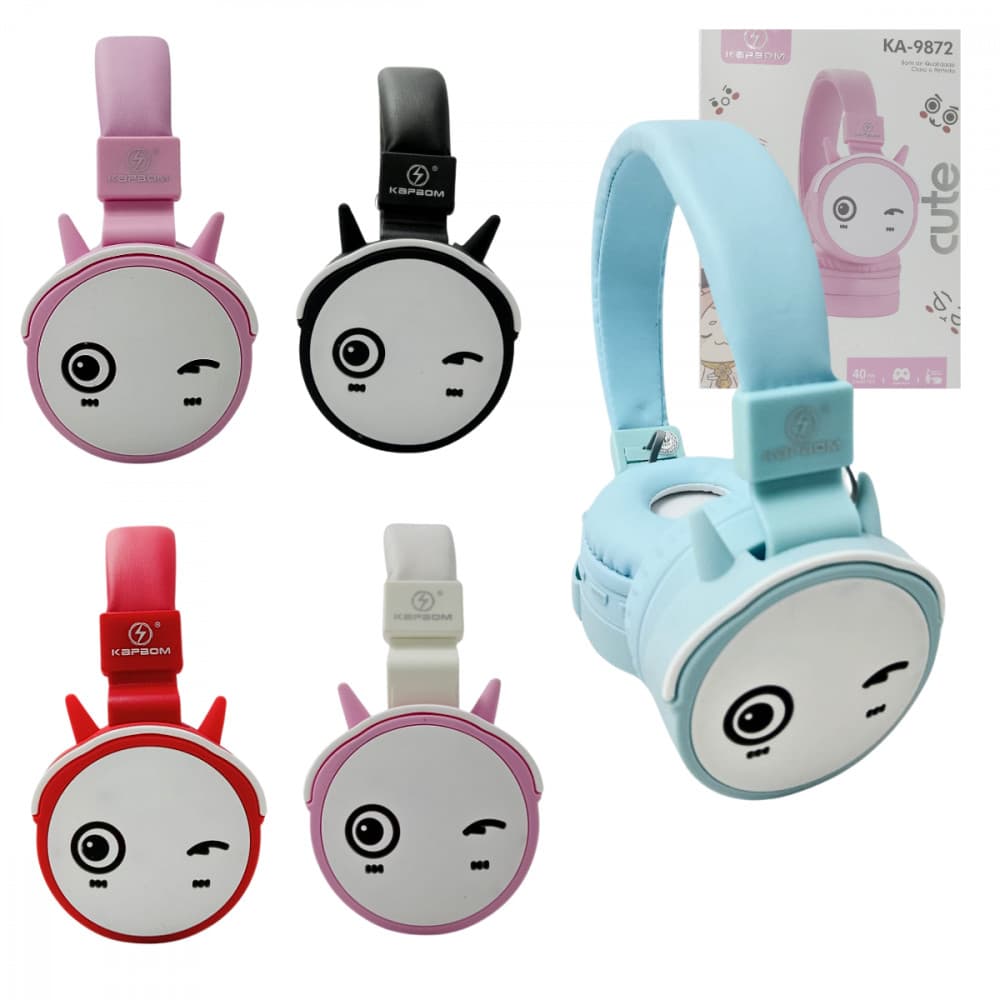 Fone De Ouvido  INFANTIL Headphone Bluetooth CUTE Kapbom KA-9872 (***COR ROSA - ESGOTADO)