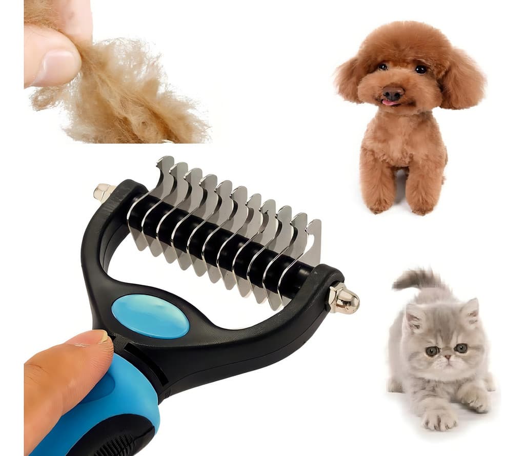 Removedor De Sub-pelos Rake Desembolador Banho Tosa AZUL