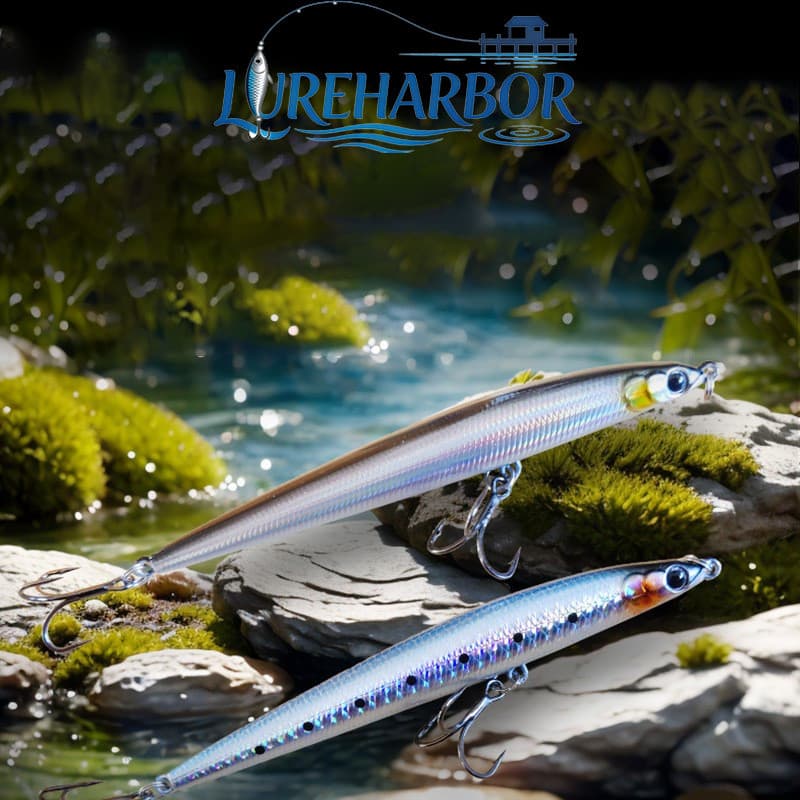 LUREHARBOR Lure Hard Bait Lápis submerso 14.5g 19g Isca de simulação