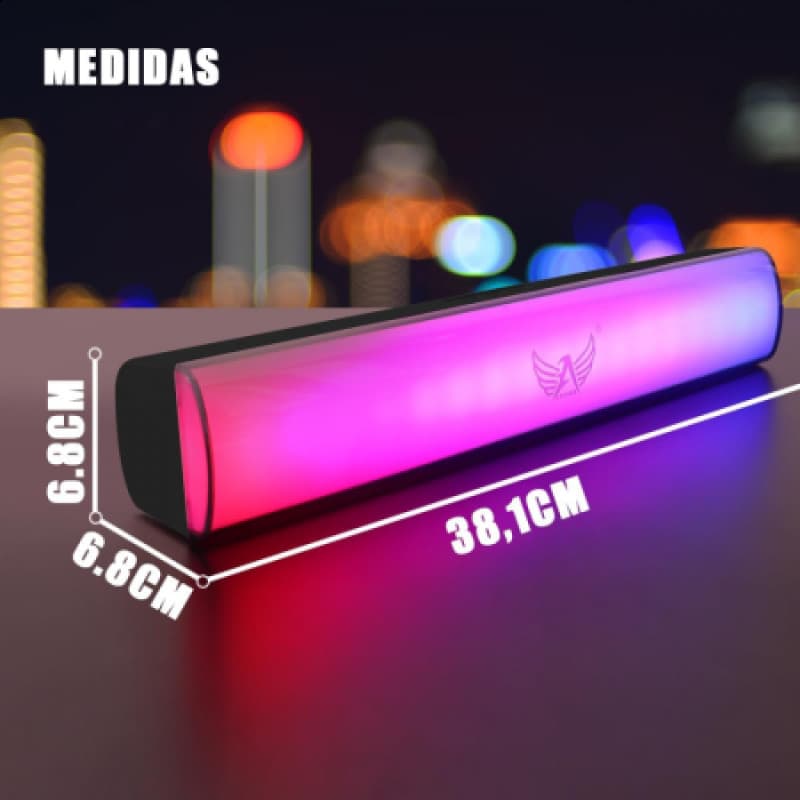 Caixa Som SoundBar LED Bluetooth 10W Para TV Notebook