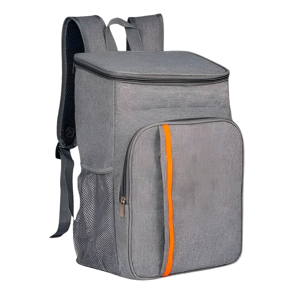 Mochila Bolsa Cooler Térmica Impermeável Praia Piscina Cor:Cinza