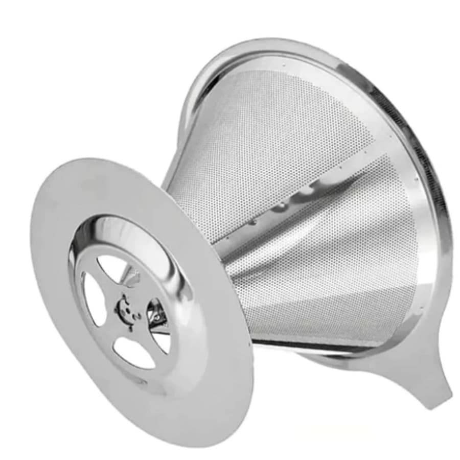 Filtro Coador De Café Inox 102 - Peneira Aço Reutilizável Se