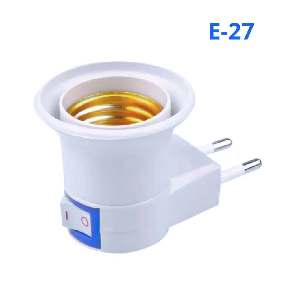 Soquete Bocal para Lâmpada E27 Formato Comum  Plug Macho 10A
