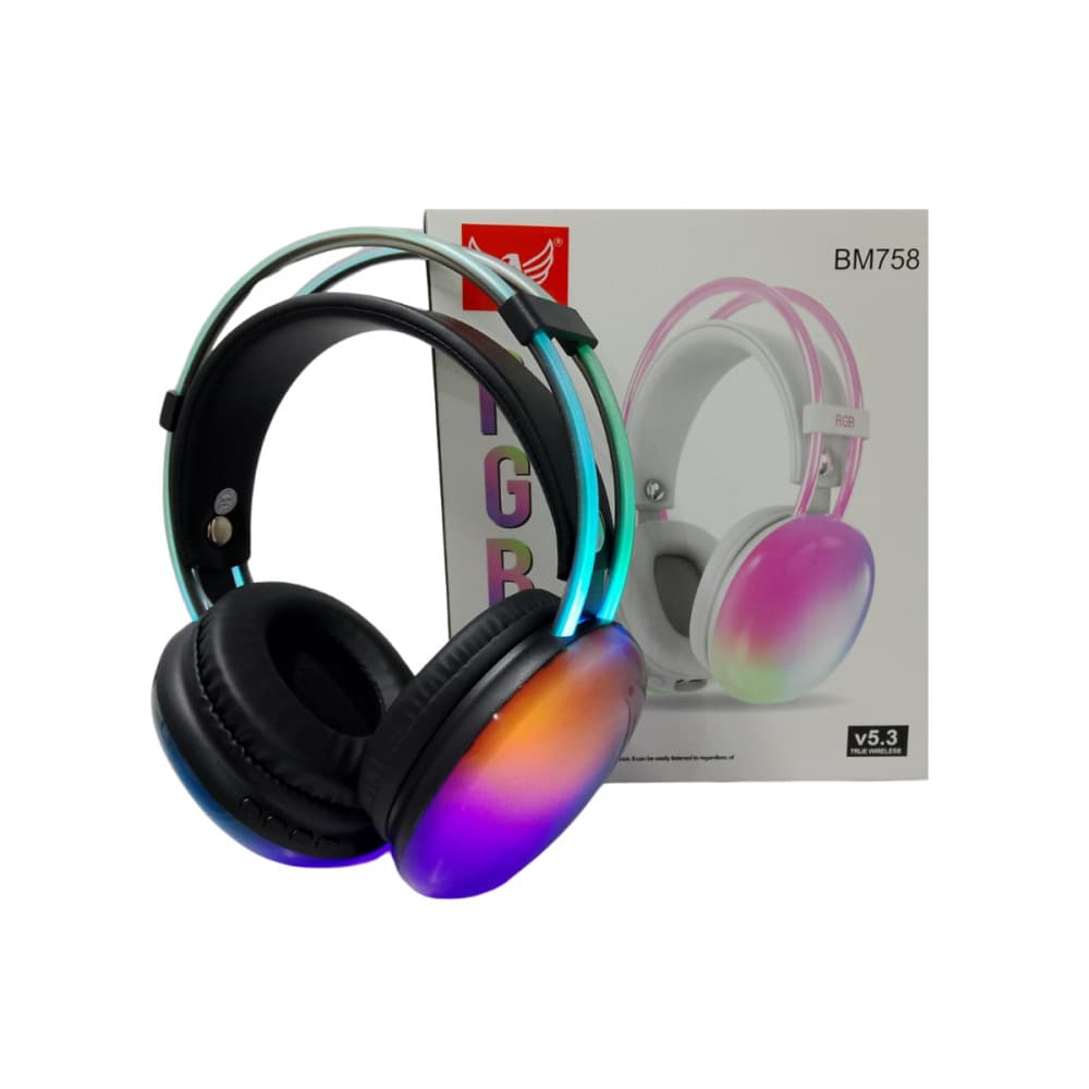 Fone de Ouvido Headphone Bluetooth LED RGB
