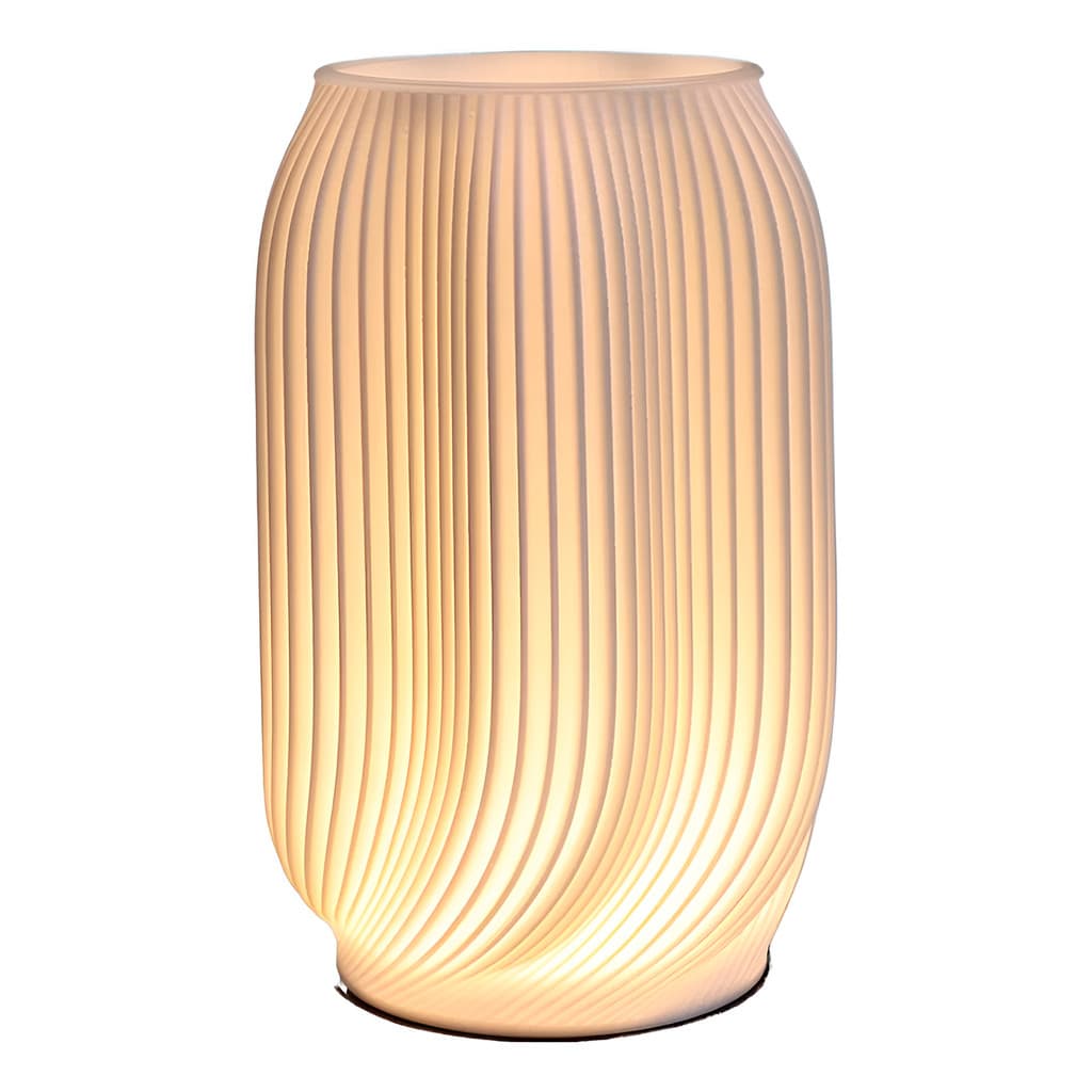 Luminária Abajur Vaso Flores Iluminação Decoração LED