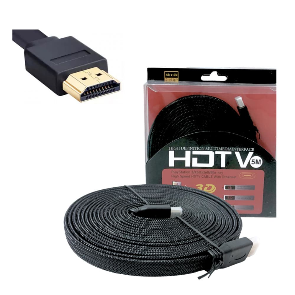 Cabo HDMI 5 metros 2.0 Full HD Alta Velocidade 4K KAP-HDMI-5M / EL-8103