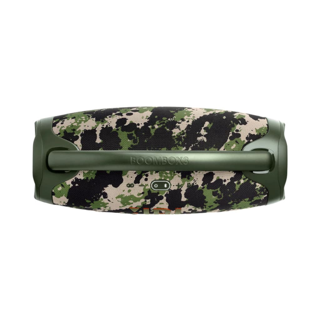 VERDE CAMUFLADO - Caixa de Som Boombox Bluetooth Bivolt