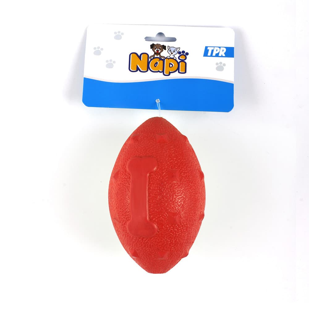 Mordedor para Pet Bola Oval Vermelho