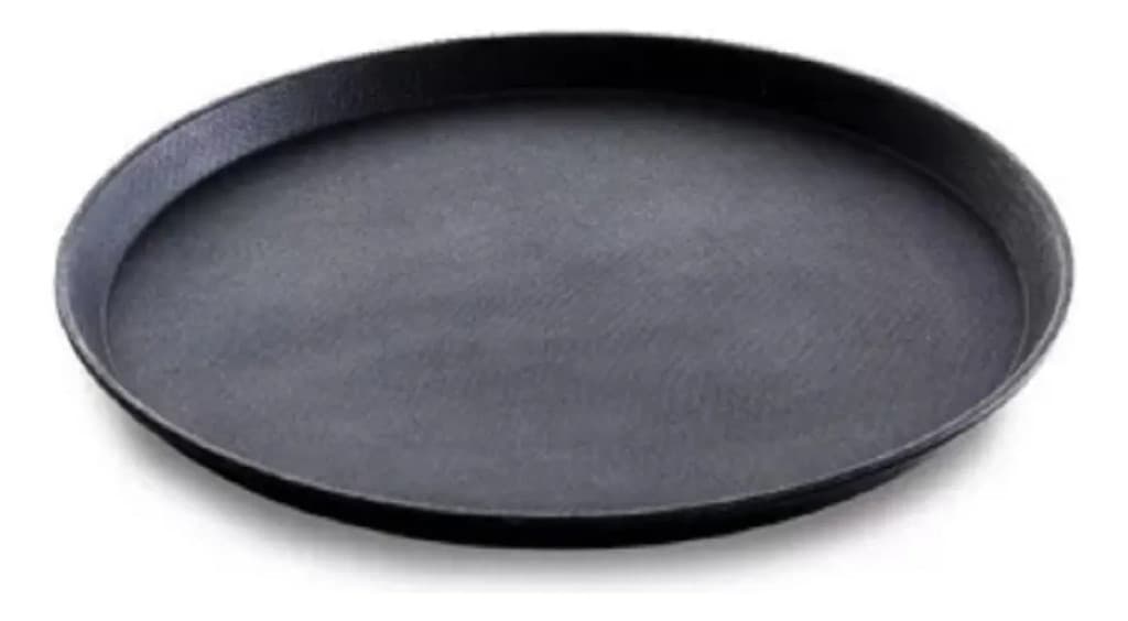 KIT 3 BANDEJA ANTIDERRAPANTE REDONDA 40CM