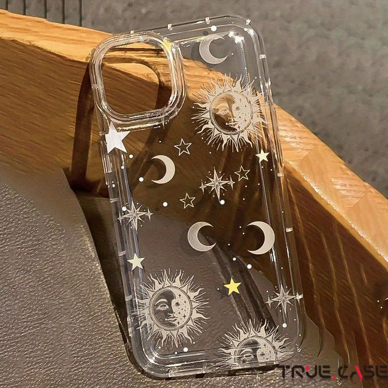 Estrelas em ouro fosco Capinha Capa de Transparente Para iPhone 11 14 15 16 12 17 13 pro max 7/8 plus produto em alta