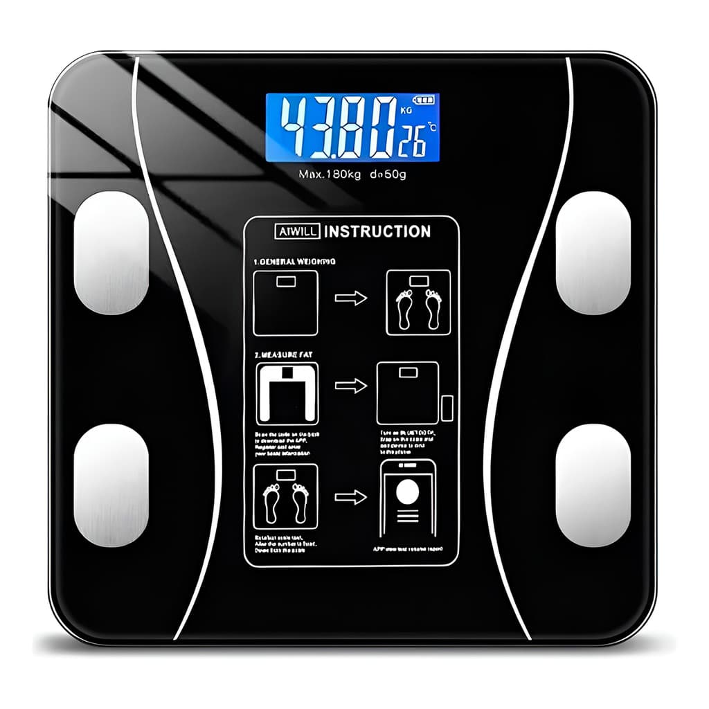 Balança ULTRA Digital Bioimpedância Bluetooth Aplicativo Medição