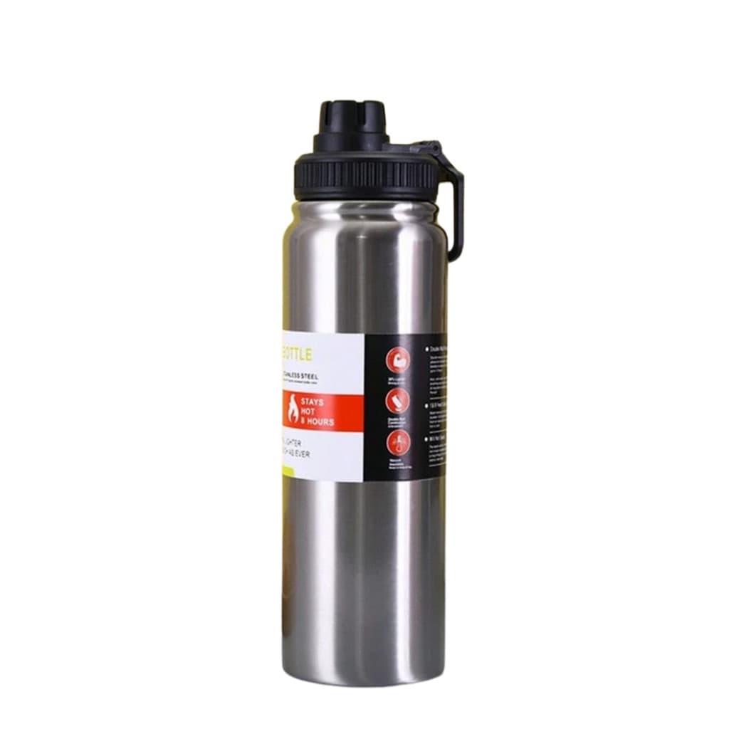 Personalizado - Garrafa Térmica Isolada a Vácuo (800ML) – Prata