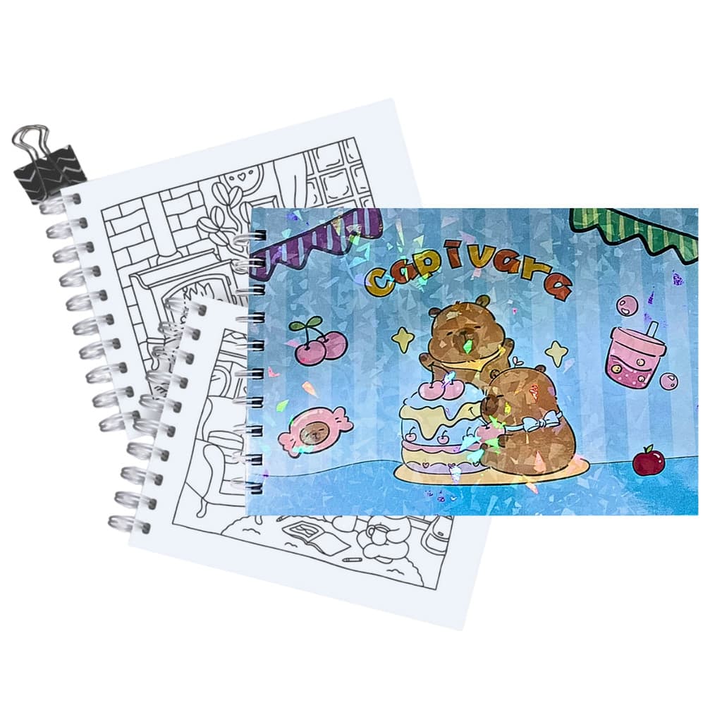 Caderno de Desenho Capivara Capa Dura A5 com 48 Folhas 180g YJ-002