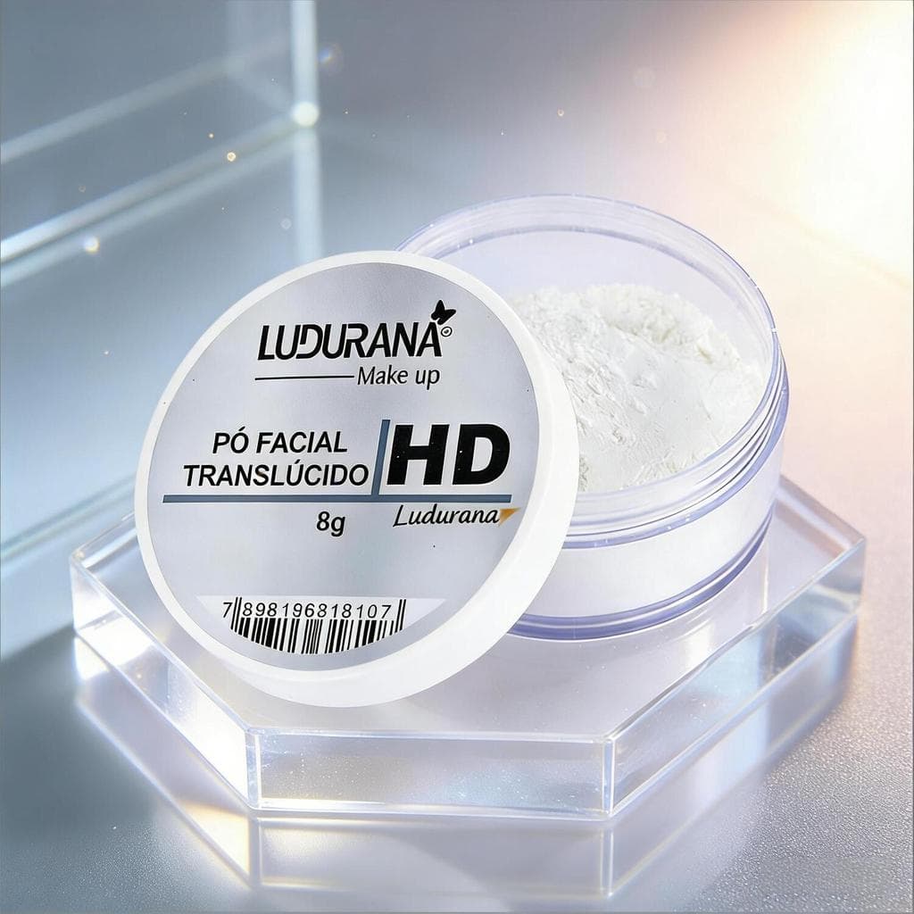 Pó Solto Facial Ludurana 8g - Finalização com Toque Suave B00023