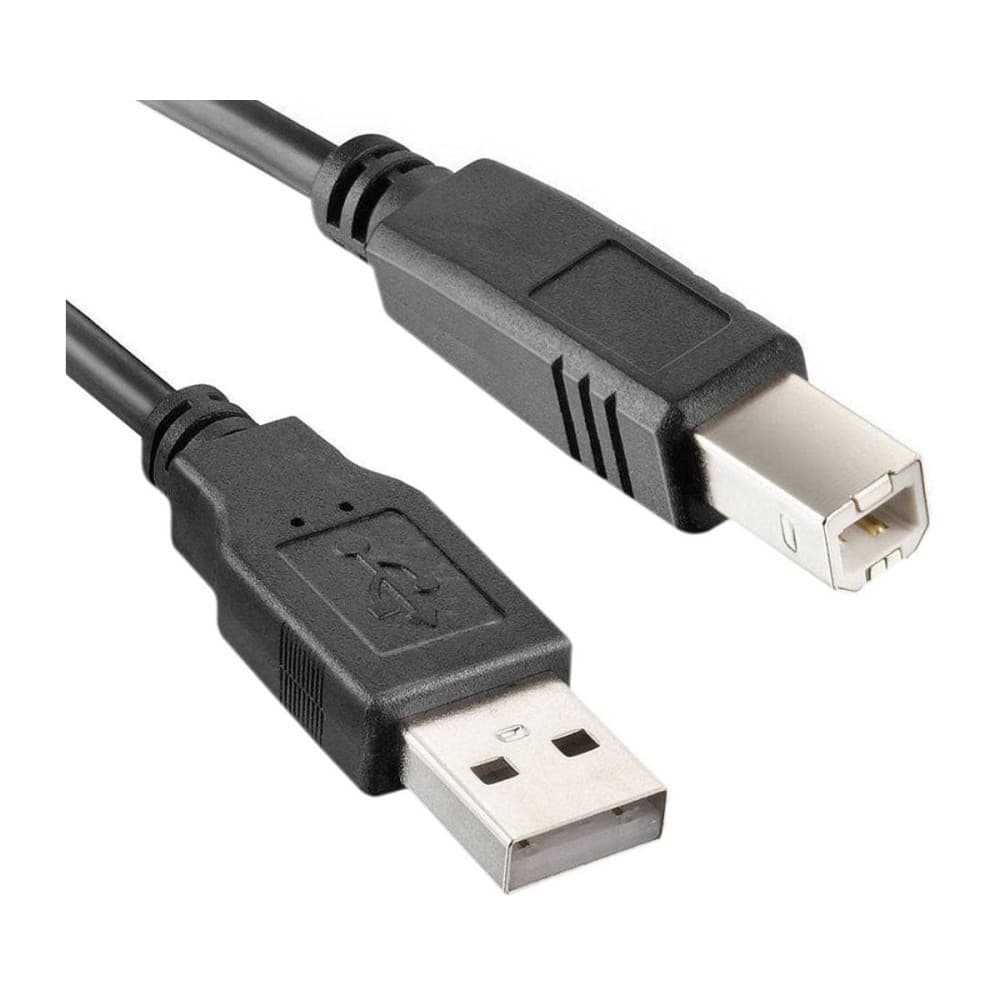 Cabo de Impressora Universal USB de 1,5 Metros AM+BM com Filtro contra Interferências Kapbom KAP-V06