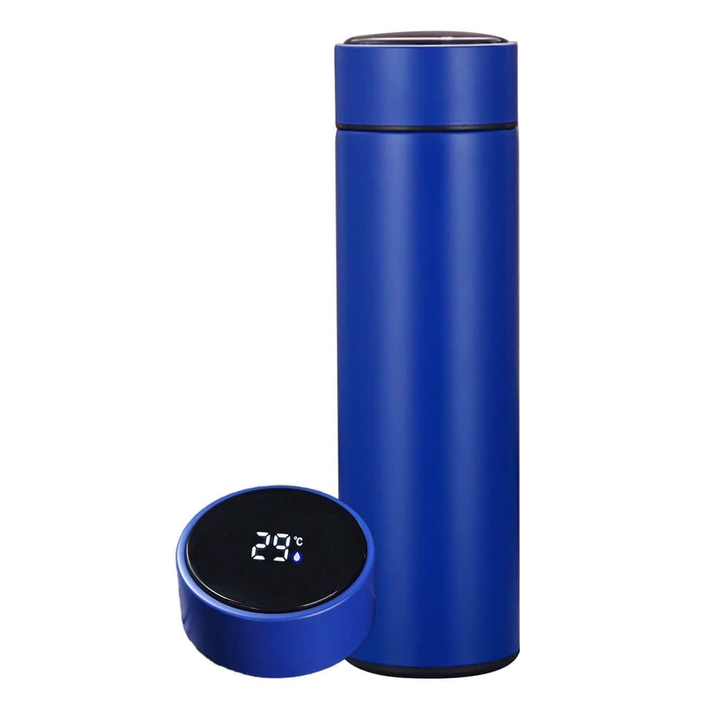 Garrafa Térmica Inteligente Sensor Temperatura Cor:Azul