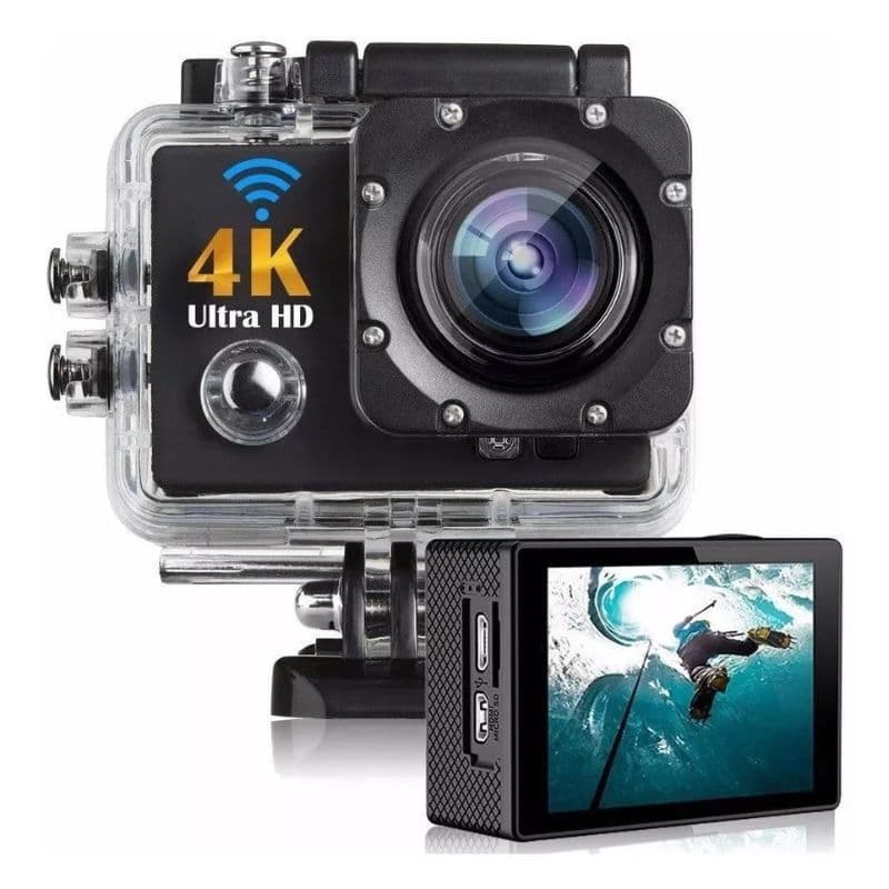 Câmera Filmadora Hd 4k Wi-fi Esporte Mergulho imagens qualid
