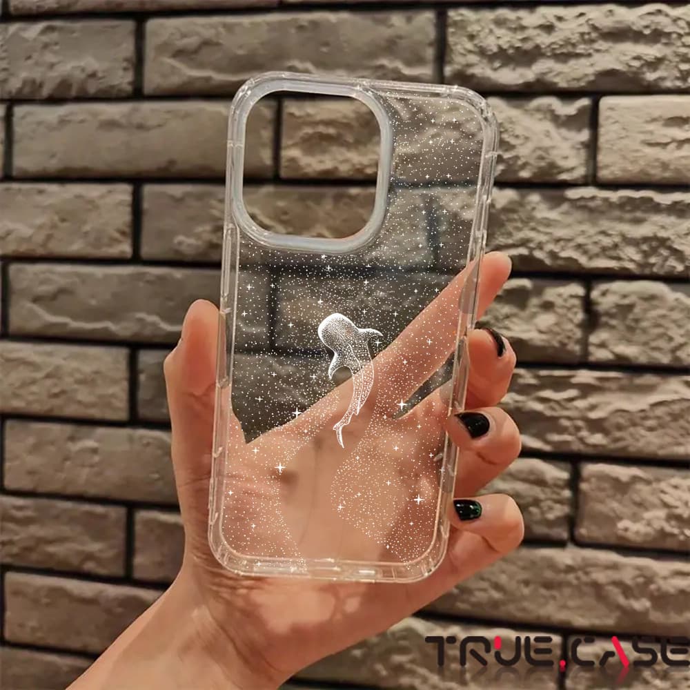 Baleia Capinha Capa de Transparente Para iPhone 11 14 15 16 12 17 13 pro max 7/8 plus produto em alta
