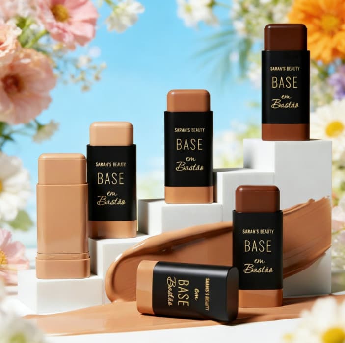 ✨Sarah's Beauty Base em Bastão - Toque Aveludado com Espalhamento Fácil​ ,  Alta Cobertura✨