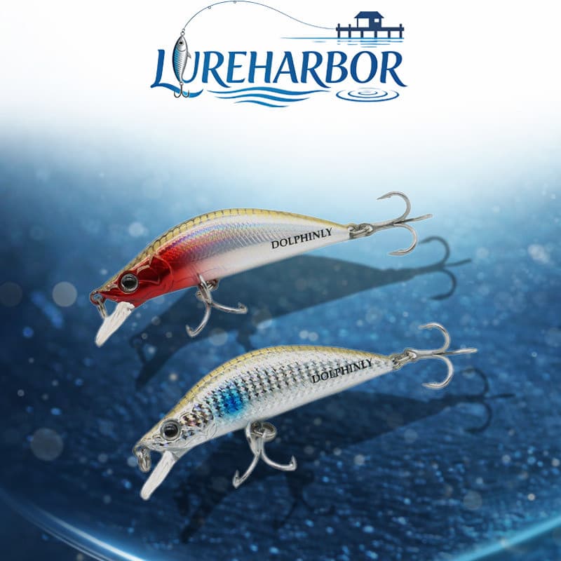 LUREHARBOR Isca Falsa Micro-Objeto Tremendo Minnow Lento Afundando Elf Minnow 5g/5cm